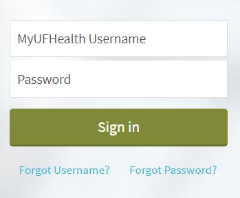 MyUFHealth Patient Portal Login